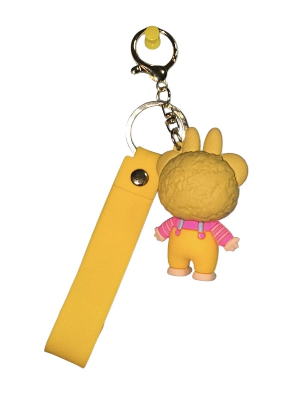 #B56 Labubu Yellow Bunny Keychain Plush Charm - Picture 3 of 3